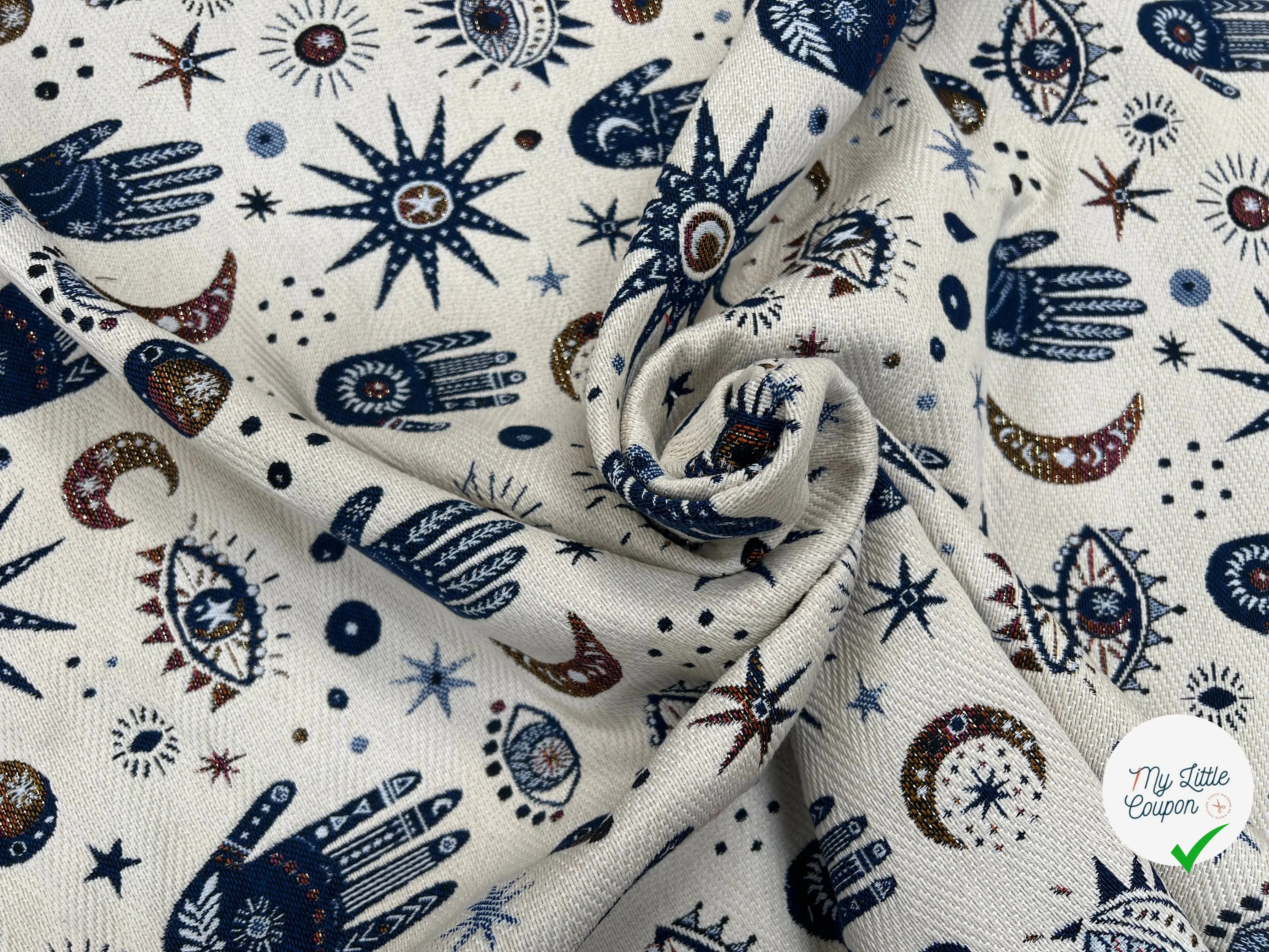 JACQUARD TISSÉ TEINT NAMASTE ALLOVER BLANC - My Little Coupon