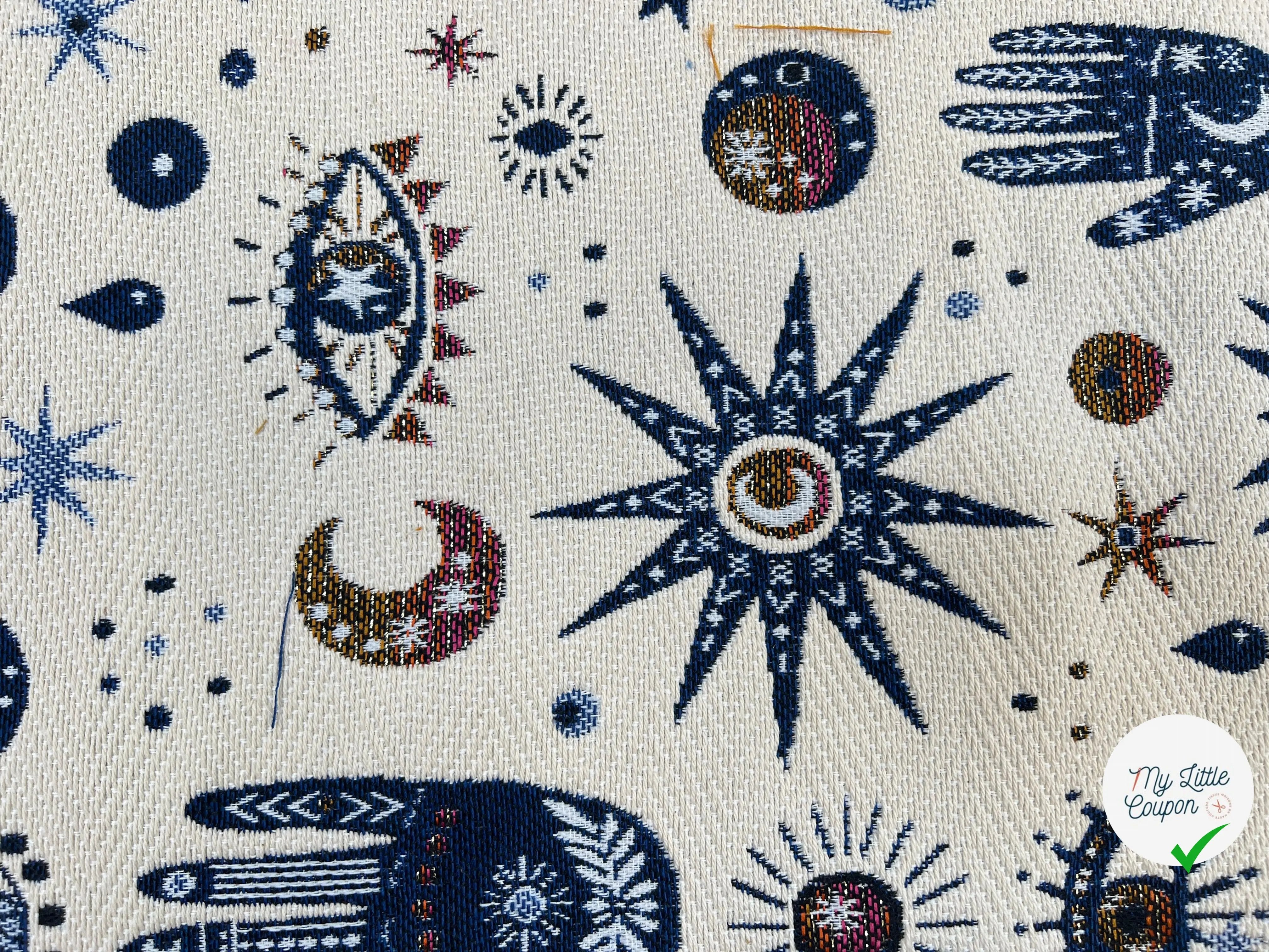 JACQUARD TISSÉ TEINT NAMASTE ALLOVER BLANC - My Little Coupon