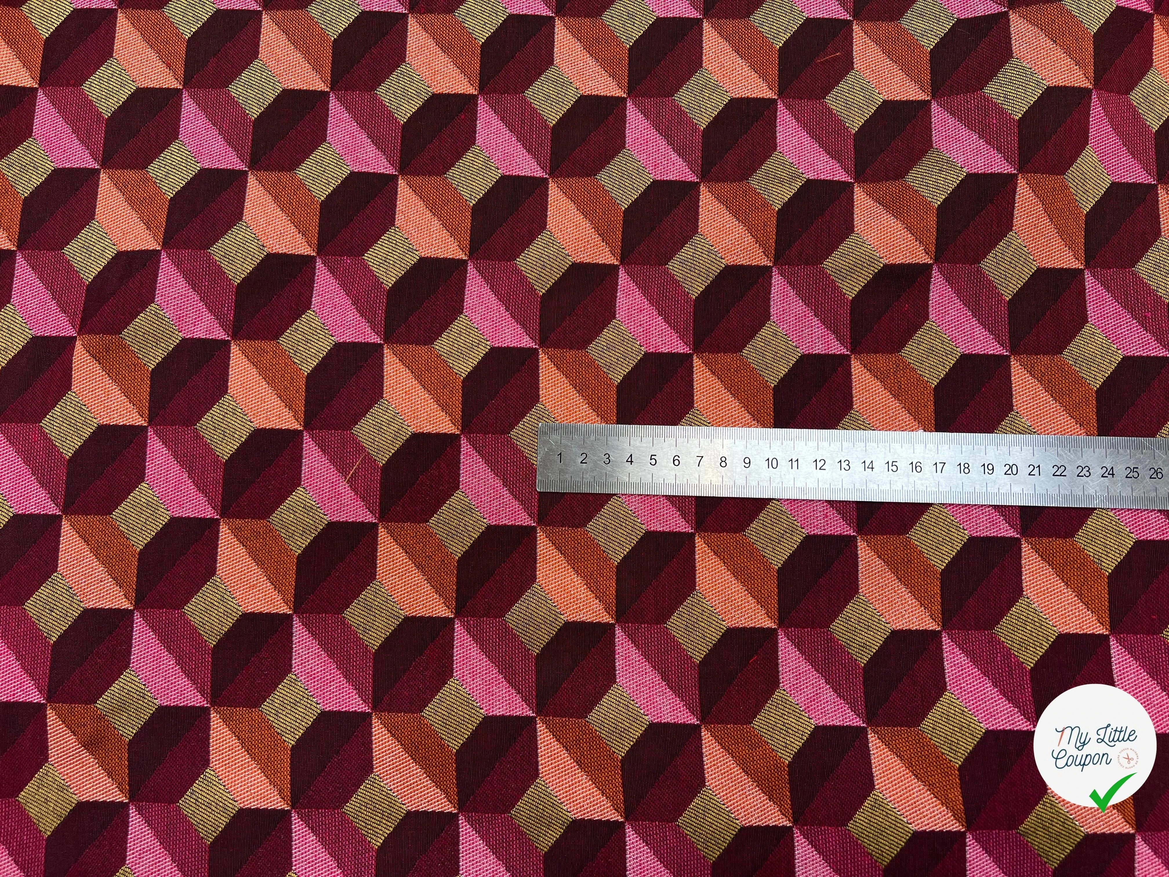 JACQUARD TISSÉ TEINT PAOLA ALLOVER PRUNE ROSE - My Little Coupon