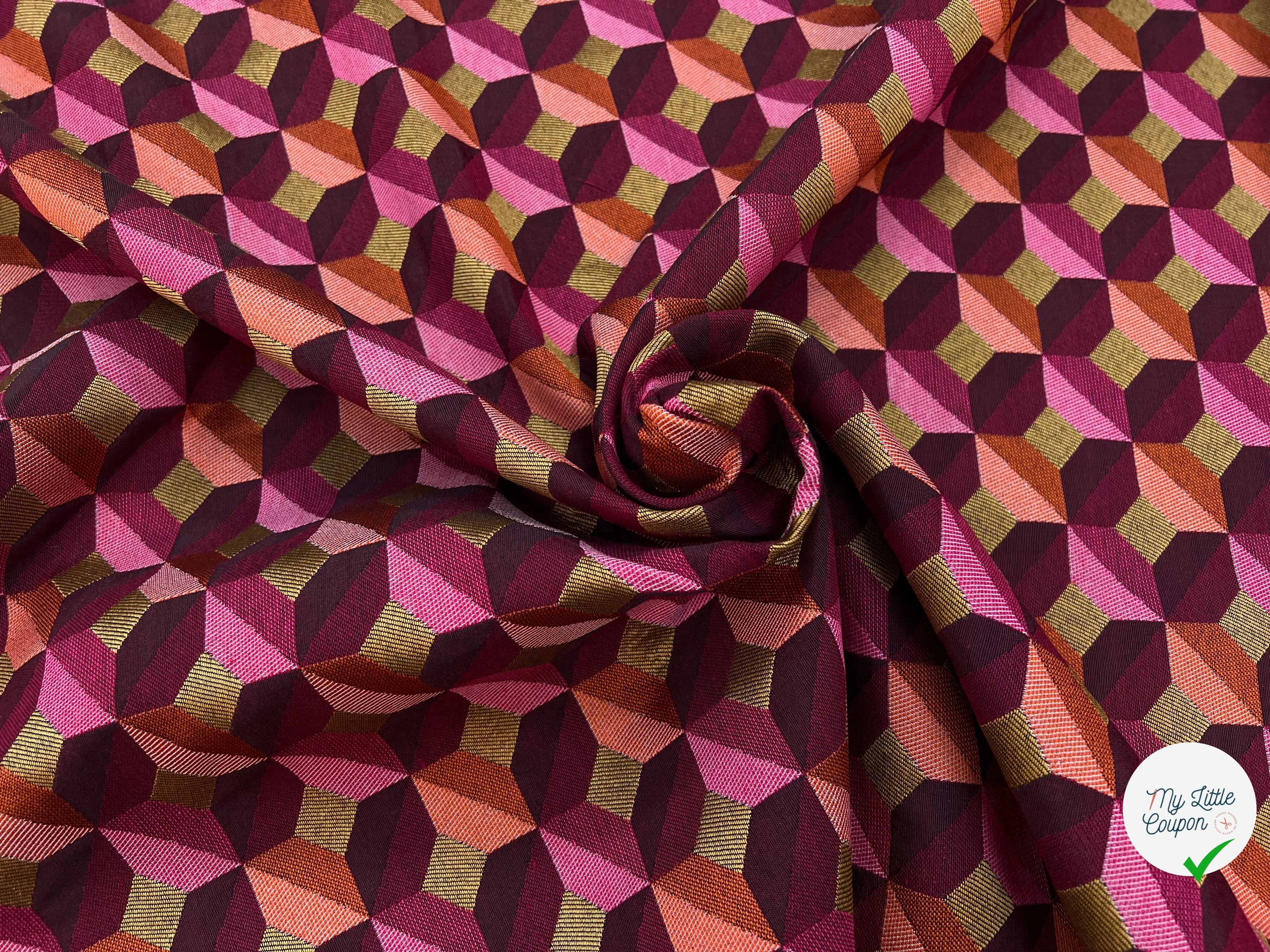 JACQUARD TISSÉ TEINT PAOLA ALLOVER PRUNE ROSE - My Little Coupon