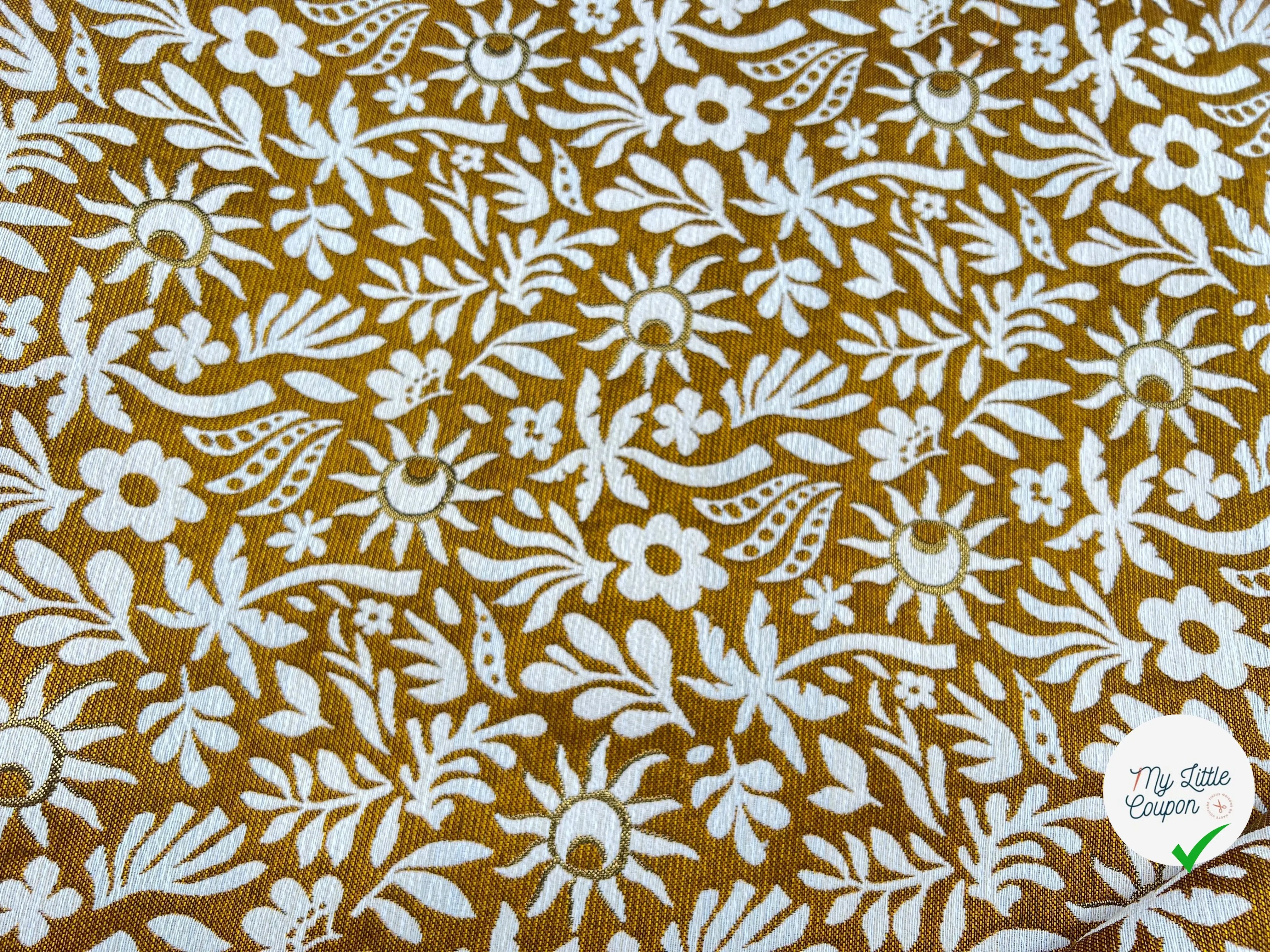 JACQUARD TISSÉ TEINT SUNLIGHT ALLOVER JAUNE - My Little Coupon