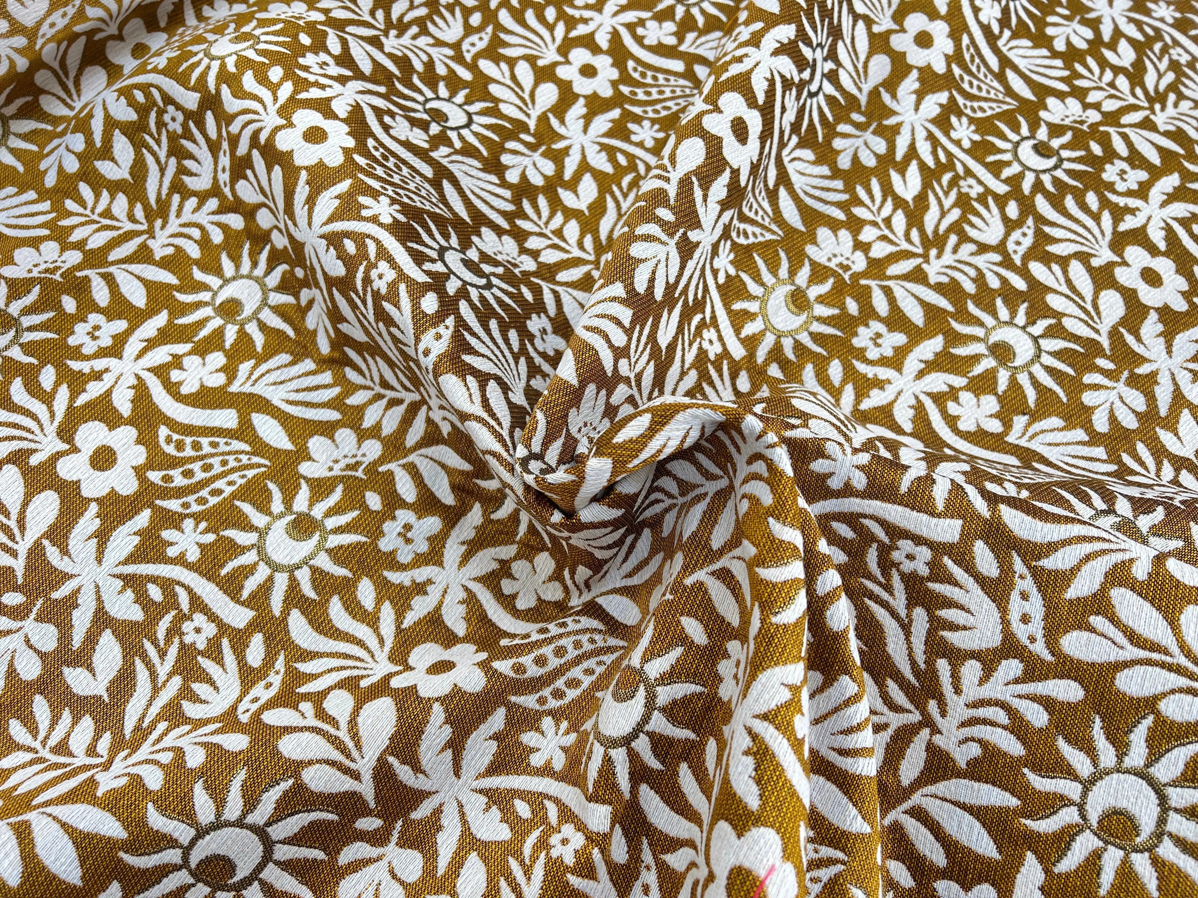 JACQUARD TISSÉ TEINT SUNLIGHT ALLOVER JAUNE - My Little Coupon