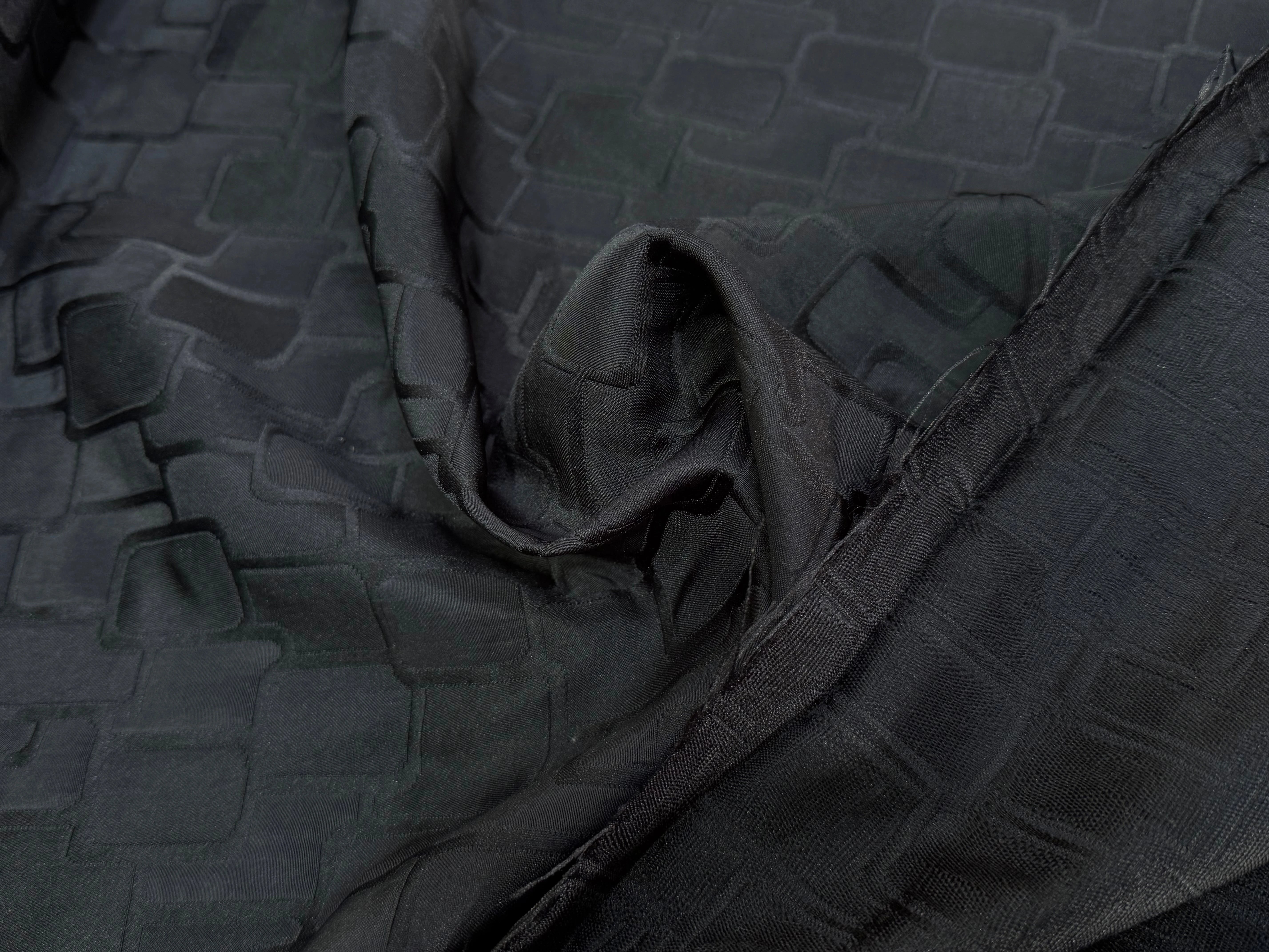 JAQUARD SOUPLE RECTANGLE NOIR - My Little Coupon