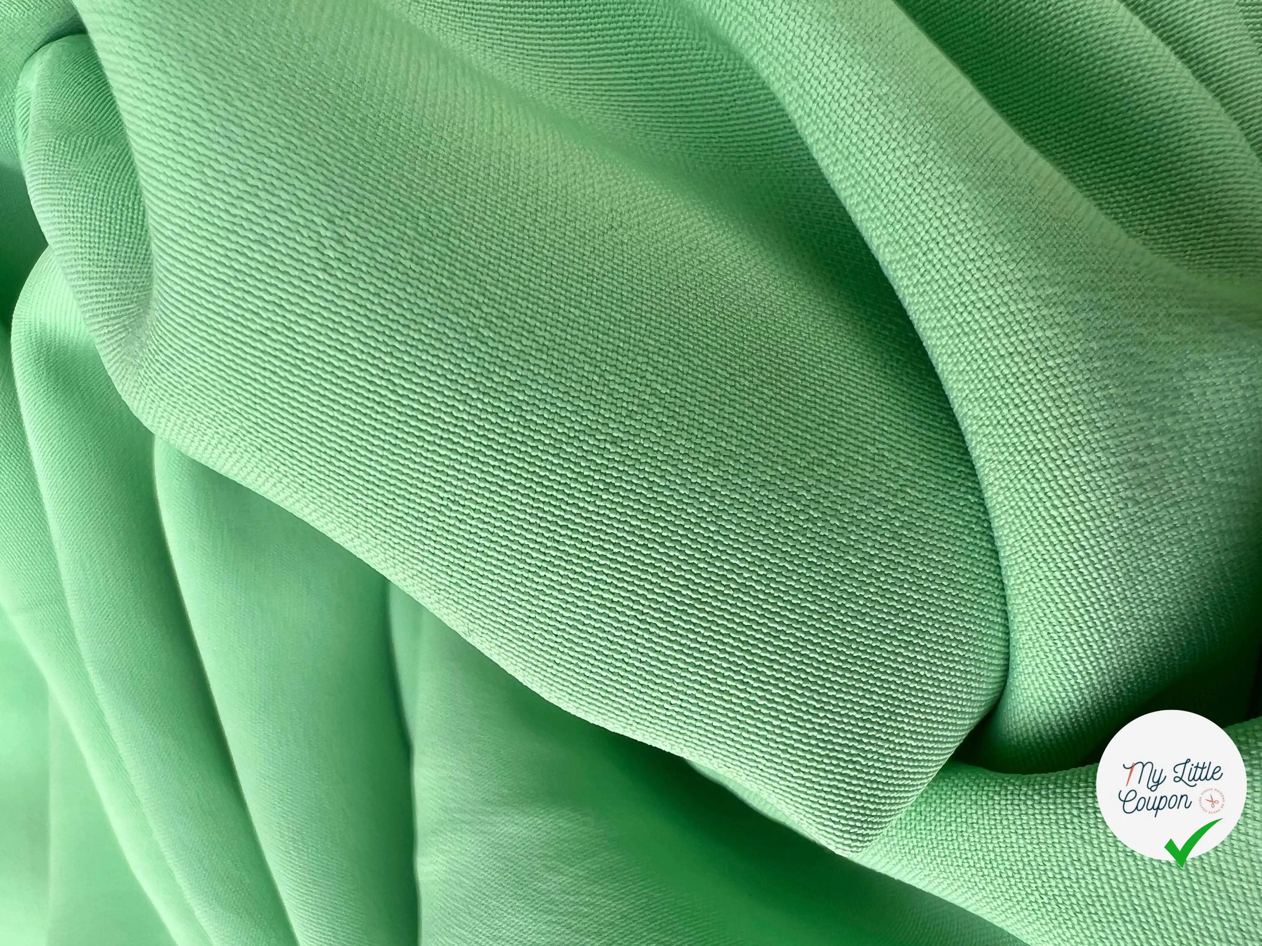 JAVANAISE VERT ANIS 100% VISCOSE - My Little Coupon - tissu - coudre