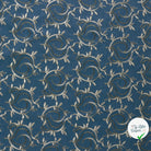 JEAN BRODÉ FEUILLES INDIGO - My Little Coupon