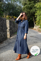JEAN LYOCELL UNI BLEU FONCÉ - My Little Coupon