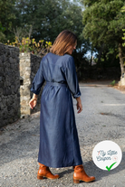 JEAN LYOCELL UNI BLEU FONCÉ - My Little Coupon