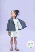 JEANS PRÉ-LAVÉ BLEU MARINE 100% COTON - My Little Coupon