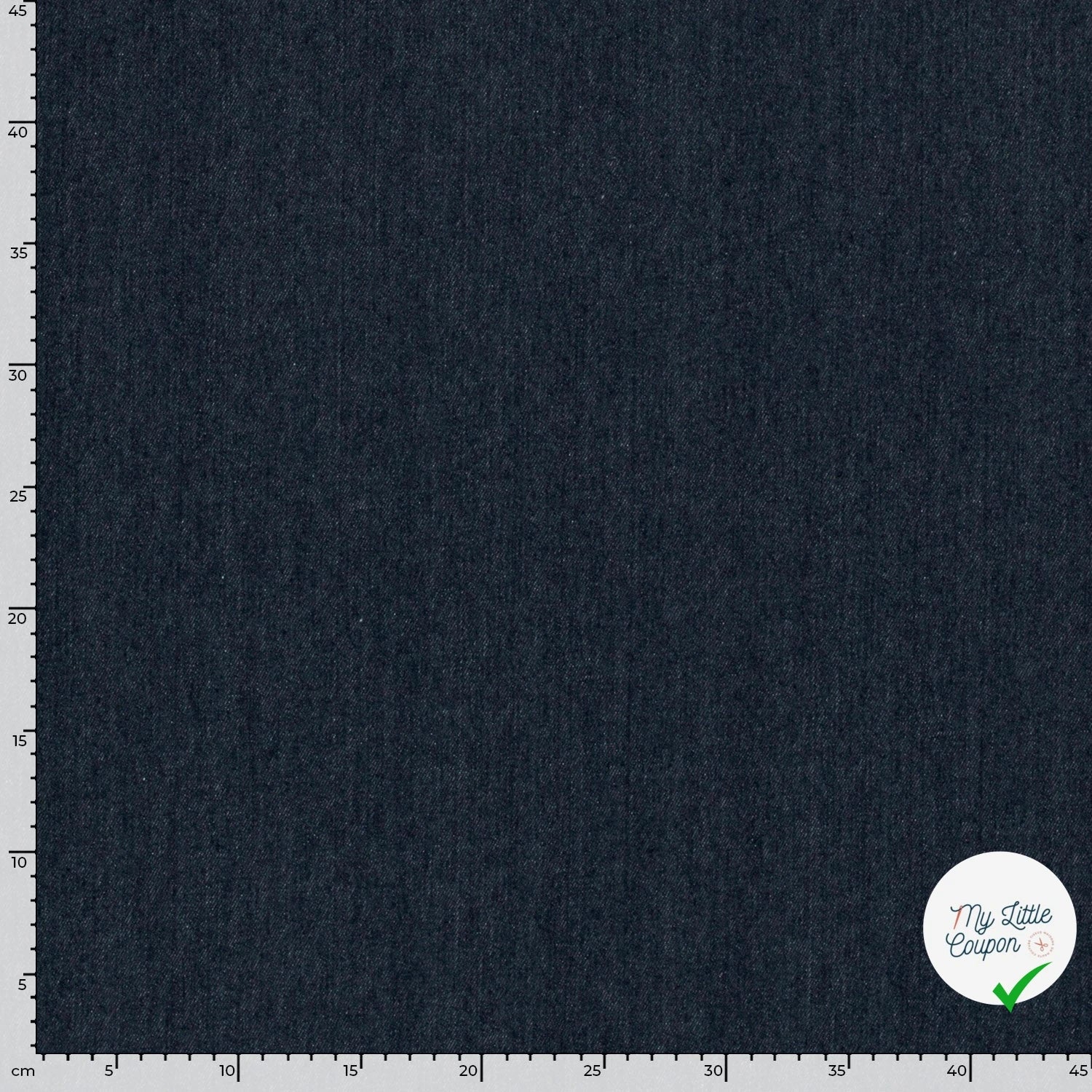JEANS PRÉ-LAVÉ LOURD BLEU MARINE 90% COTON (008) - My Little Coupon