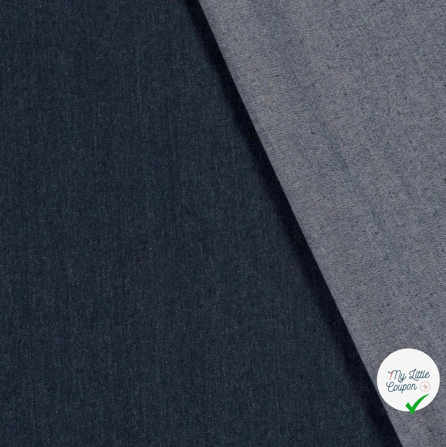 JEANS PRÉ-LAVÉ LOURD BLEU MARINE 90% COTON (008) - My Little Coupon