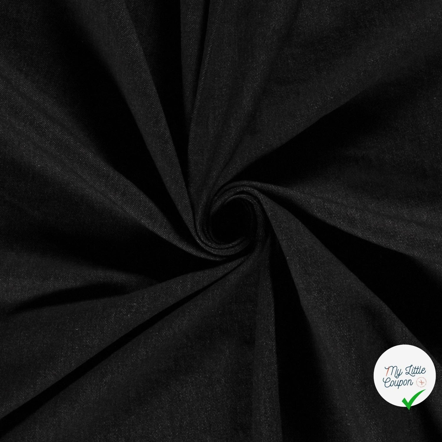 JEANS PRÉ-LAVÉ LOURD NOIR 90% COTON - My Little Coupon