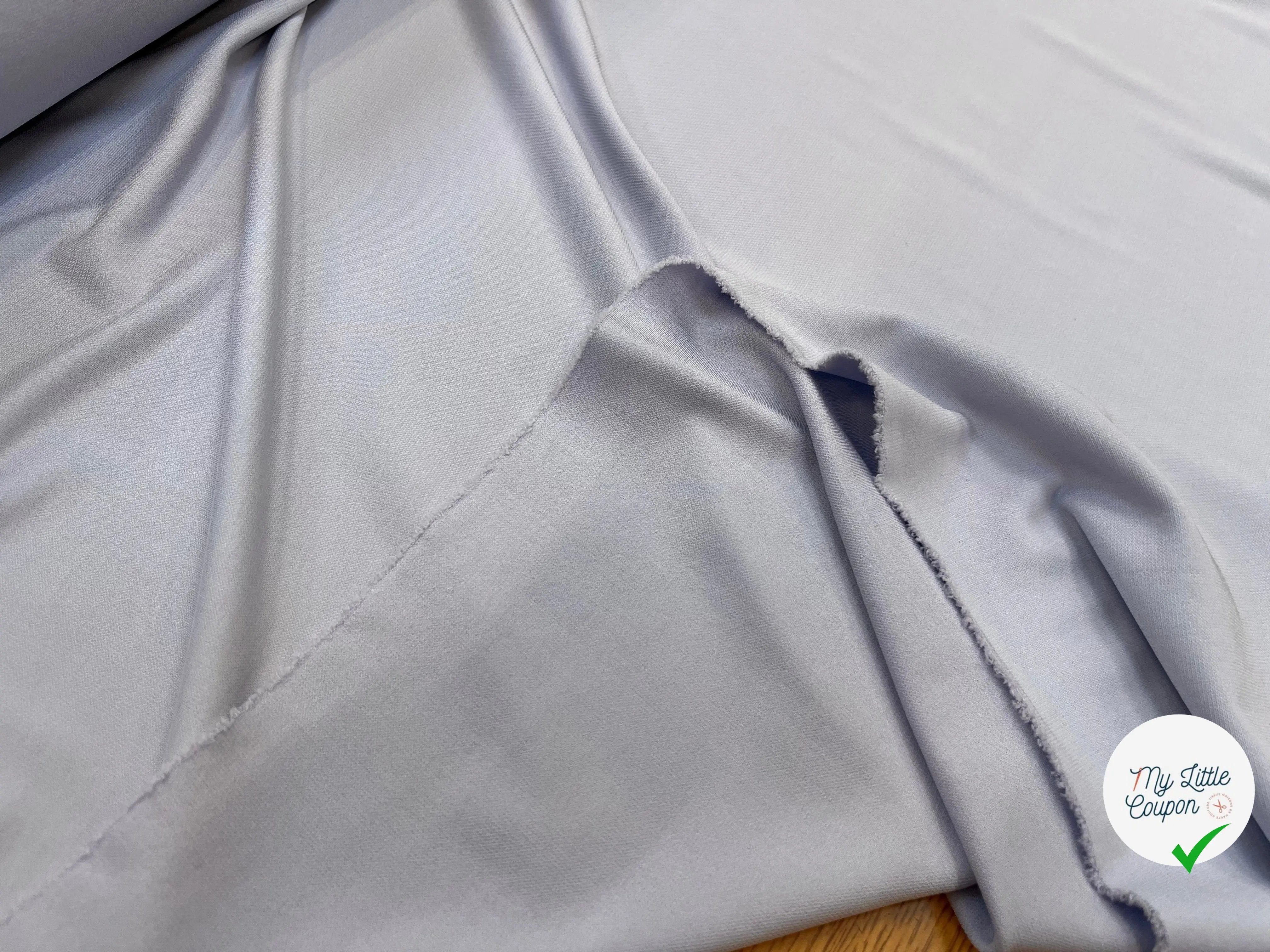 JERSEY ASPECT CRÊPE VISCOSE FROIDE 8% EA GHOST LILAS - My Little Coupon