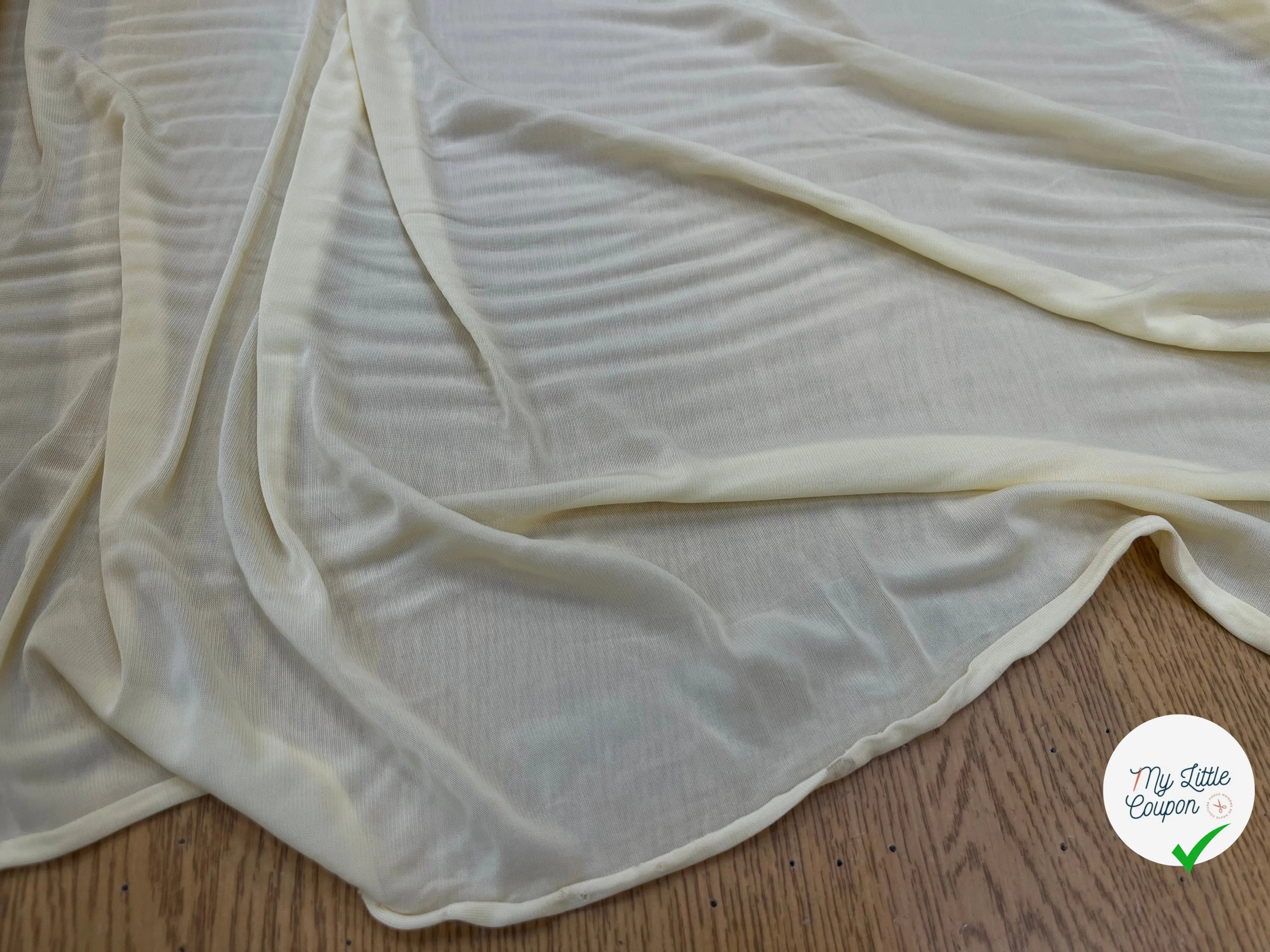 JERSEY ASPECT CRÊPE VISCOSE FROIDE 8% EA JAUNE LIMANCELLO - My Little Coupon