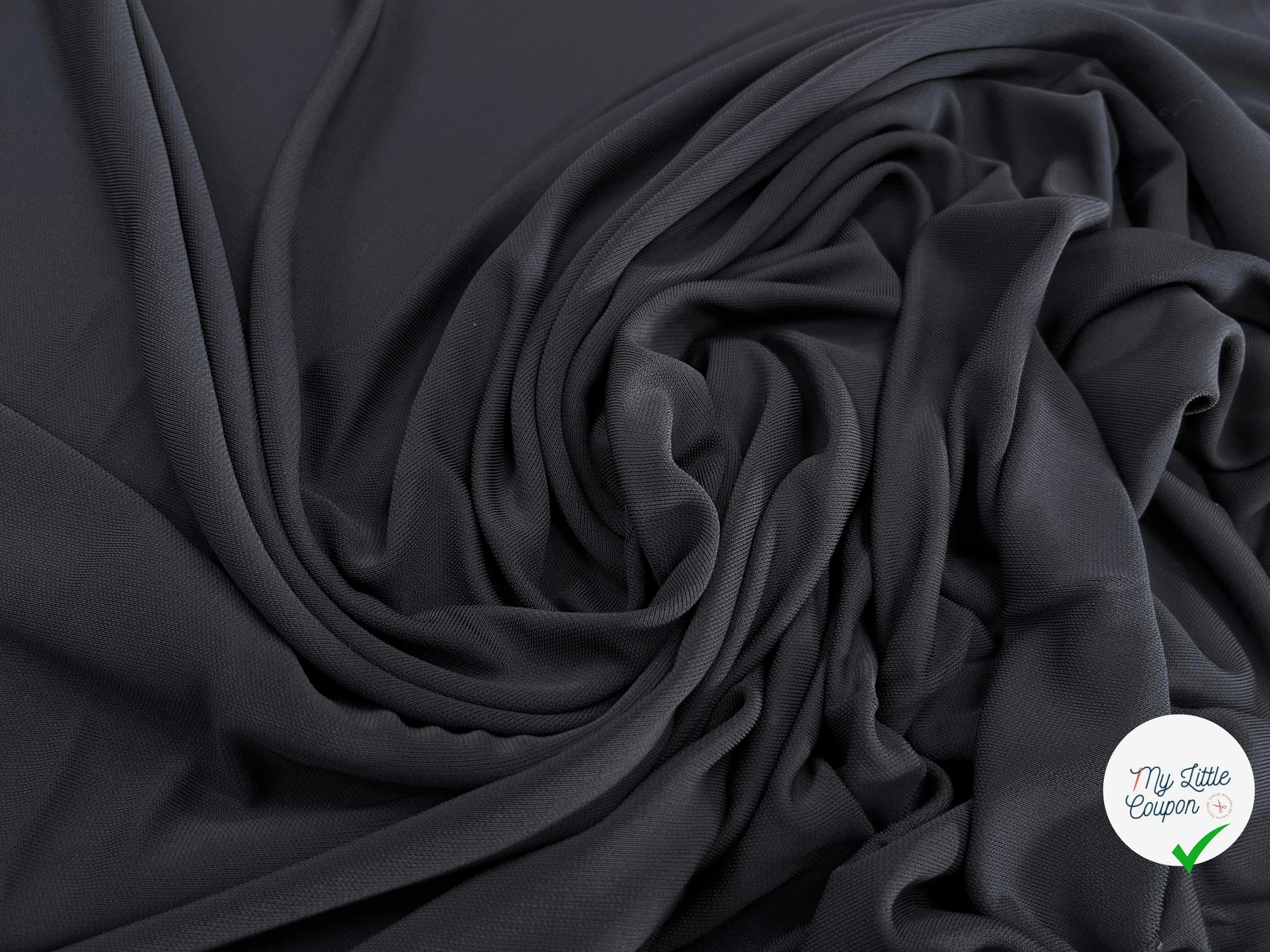 JERSEY ASPECT CRÊPE VISCOSE FROIDE 8% EA OCÉAN BLUE - My Little Coupon