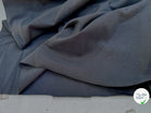 JERSEY COTON 2% ÉLASTHANNE TUBULAIRE 70CM CÔTE 1X1 ASPHALT - My Little Coupon