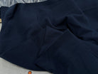 JERSEY COTON 2% ÉLASTHANNE TUBULAIRE 70CM CÔTE 1X1 BLEU ESSENTIEL - My Little Coupon
