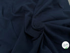 JERSEY COTON 2% ÉLASTHANNE TUBULAIRE 70CM CÔTE 1X1 BLEU ESSENTIEL - My Little Coupon