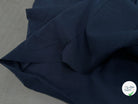 JERSEY COTON 2% ÉLASTHANNE TUBULAIRE 70CM CÔTE 1X1 BLEU ESSENTIEL - My Little Coupon