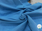 JERSEY COTON 2% ÉLASTHANNE TUBULAIRE 70CM CÔTE 1X1 BONNIE BLUE - My Little Coupon