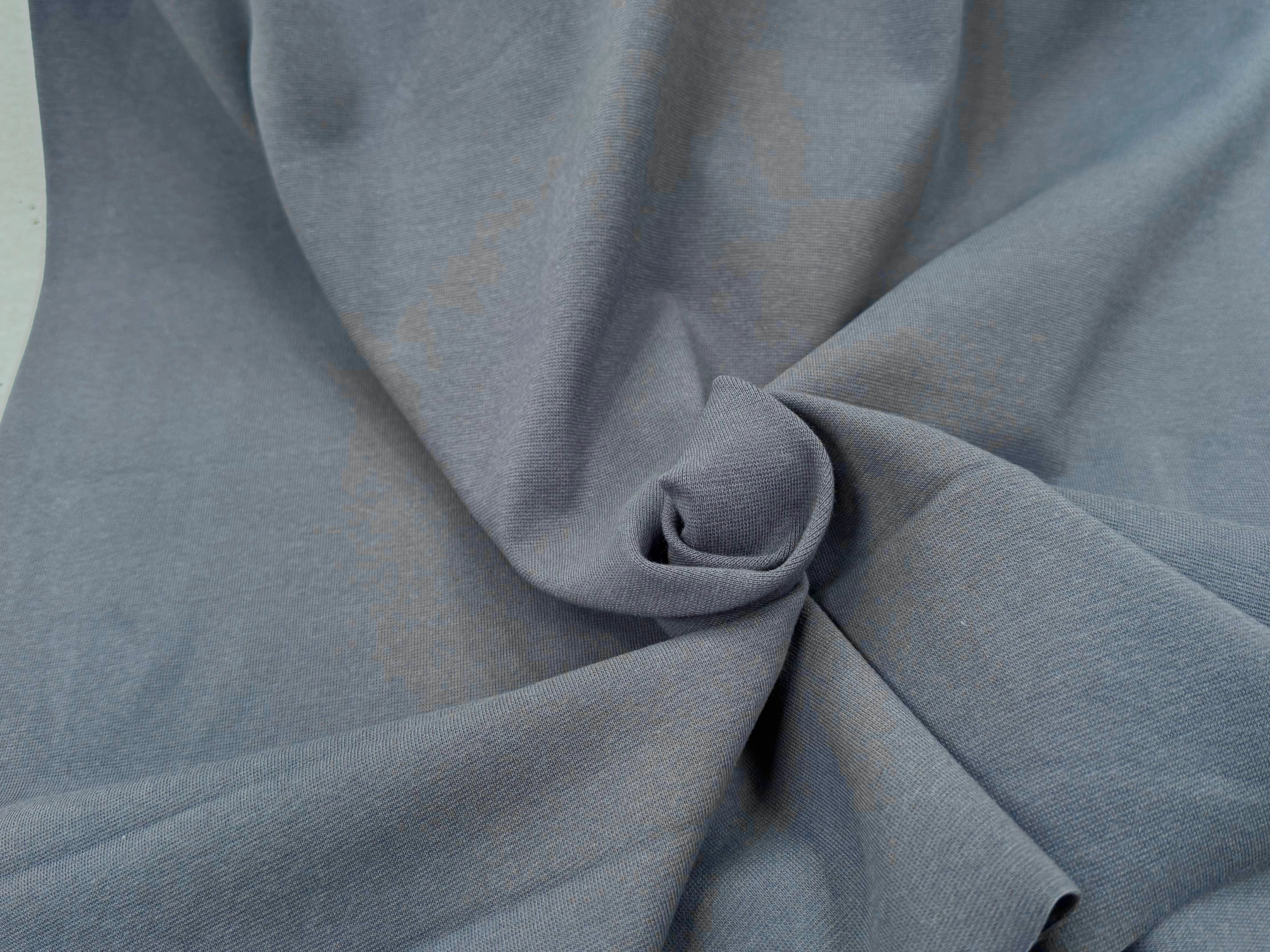 JERSEY COTON 2% ÉLASTHANNE TUBULAIRE 70CM CÔTE 1X1 EBONY - My Little Coupon