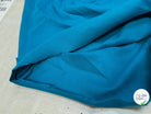 JERSEY COTON 2% ÉLASTHANNE TUBULAIRE 70CM CÔTE 1X1 MYKONOS BLUE - My Little Coupon