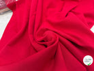 JERSEY COTON 2% ÉLASTHANNE TUBULAIRE 70CM CÔTE 1X1 ROUGE CAMUSET - My Little Coupon