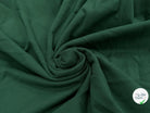 JERSEY COTON 2% ÉLASTHANNE TUBULAIRE 70CM CÔTE 1X1 VERT FONCÉ CAMUSET - My Little Coupon