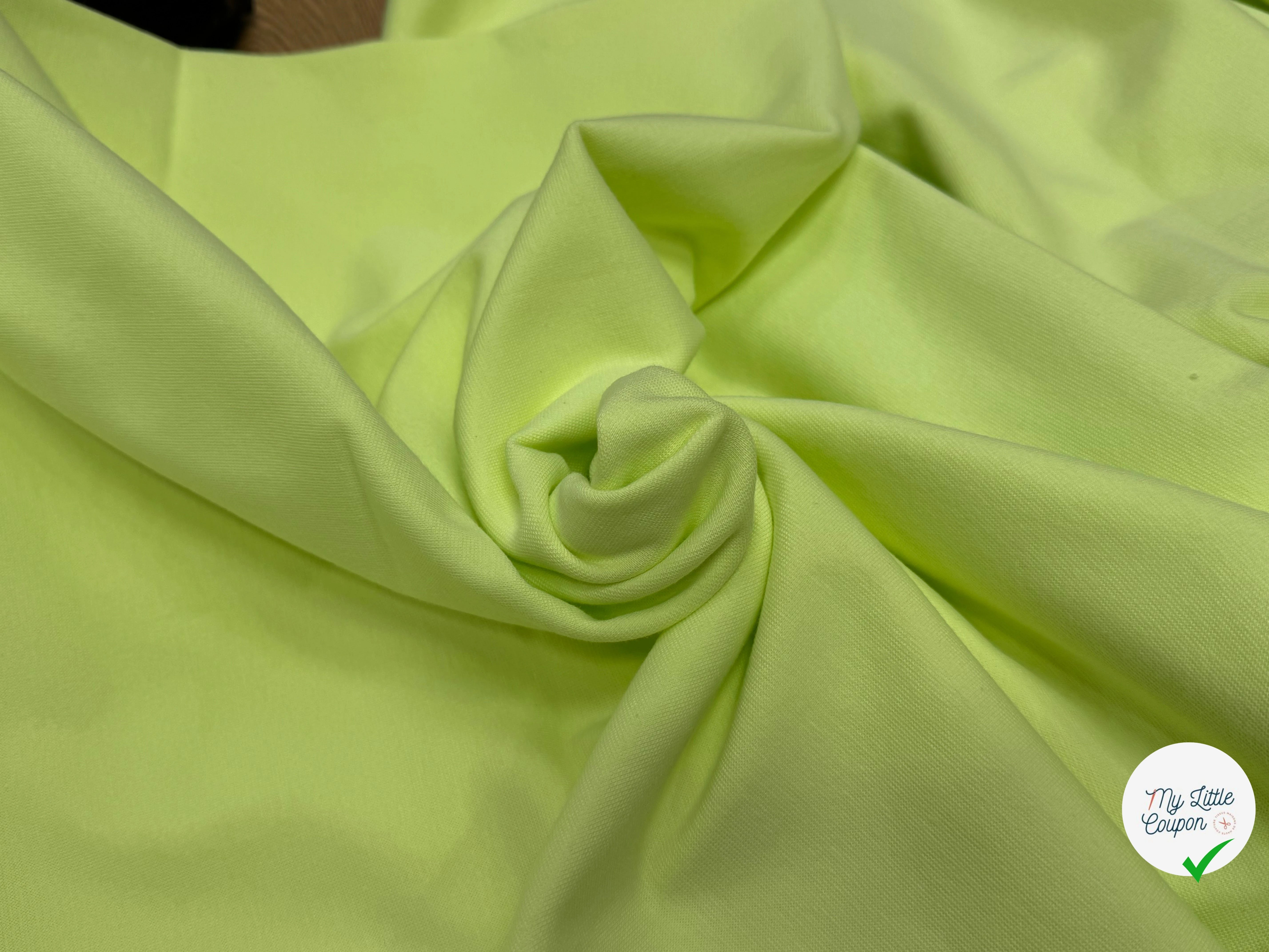 JERSEY COTON 2% ÉLASTHANNE TUBULAIRE 70CM SUNYLIME CÔTE 1X1 - My Little Coupon