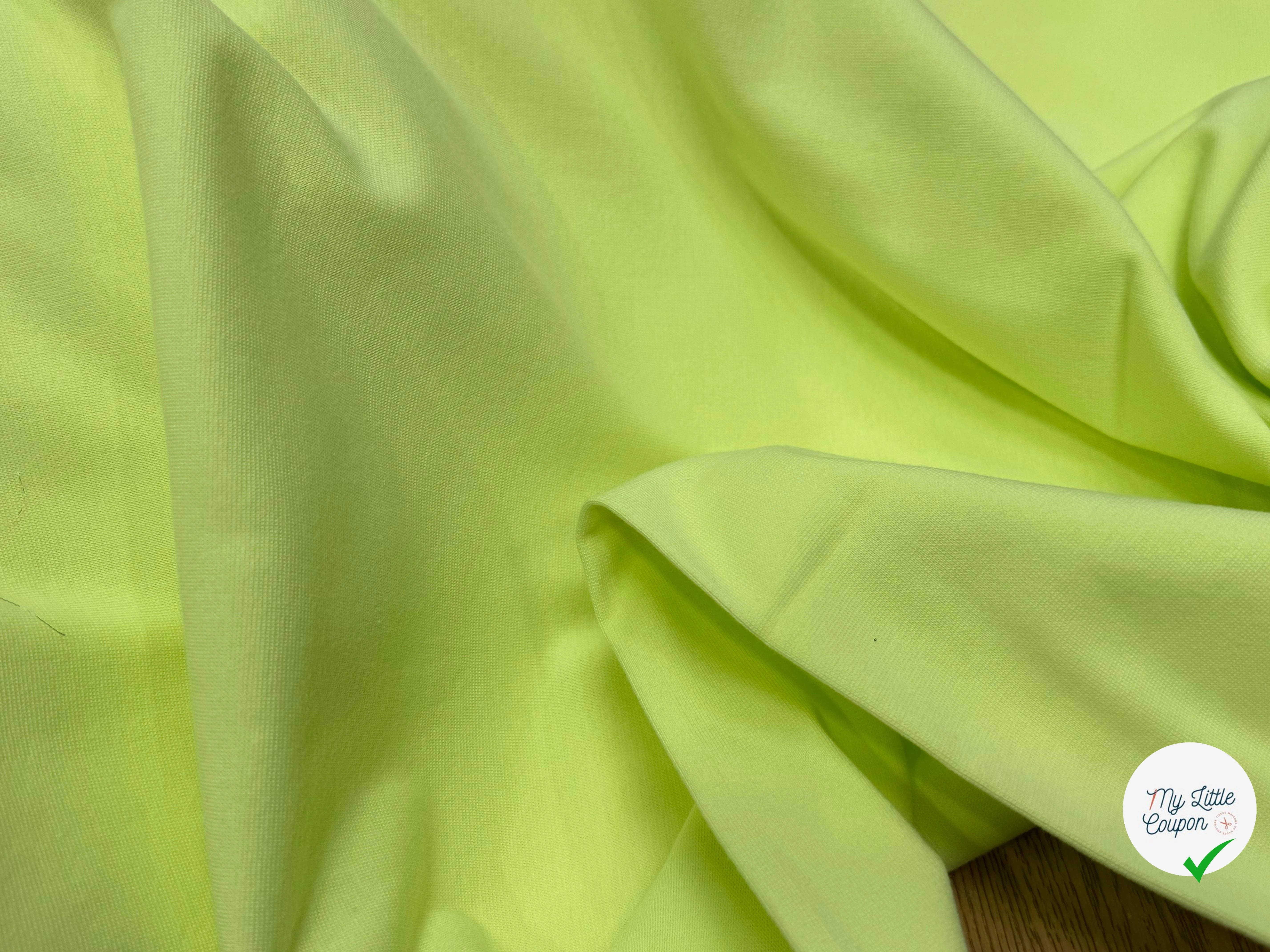 JERSEY COTON 2% ÉLASTHANNE TUBULAIRE 70CM SUNYLIME CÔTE 1X1 - My Little Coupon