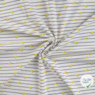 JERSEY COTON 5% ELASTHANNE MOTIFS CITRONS À RAYURES - My Little Coupon