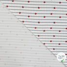 JERSEY COTON 5% ELASTHANNE MOTIFS COCCINELLES À RAYURES - My Little Coupon