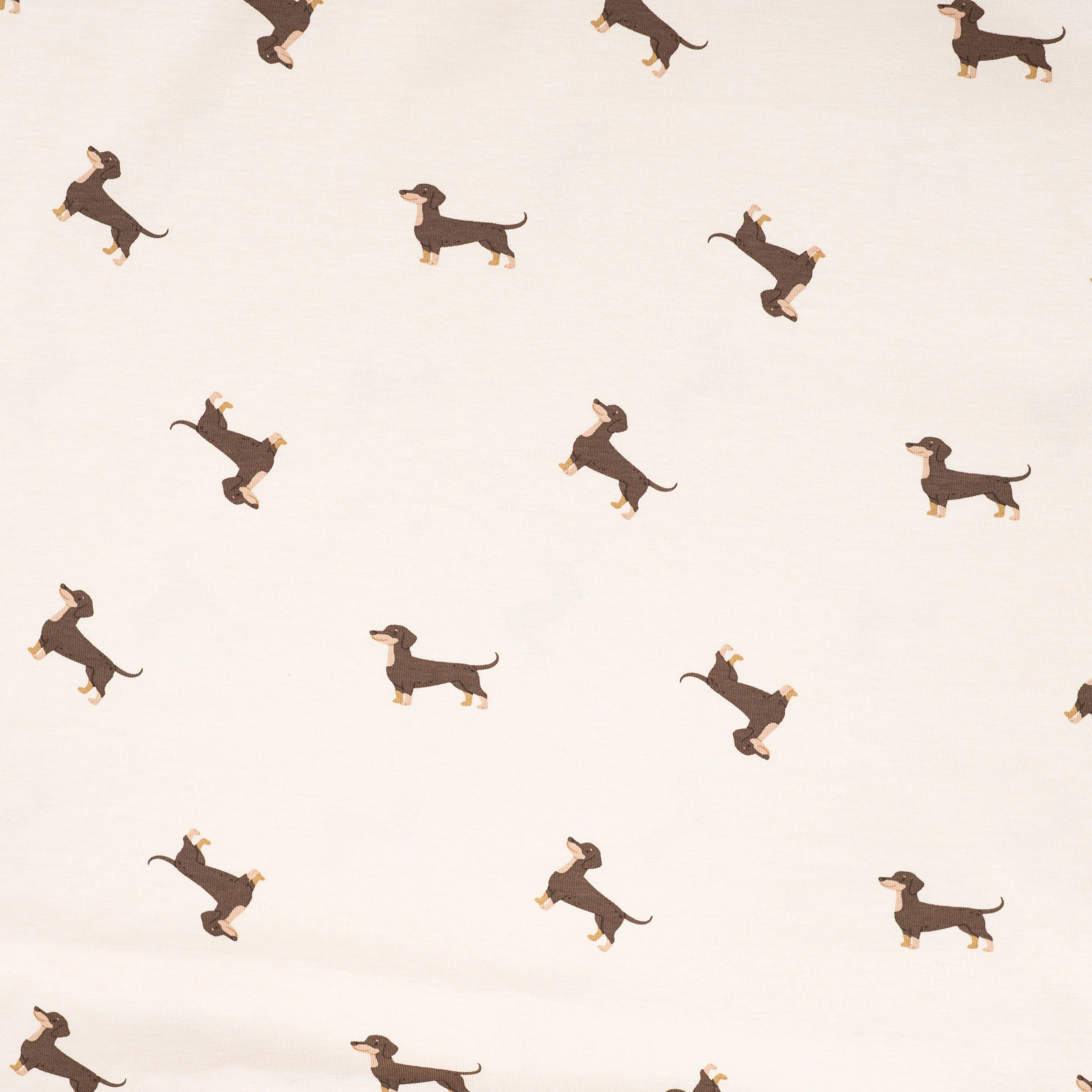 JERSEY COTON 5% ELASTHANNE MOTIFS TECKELS - My Little Coupon