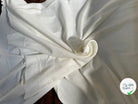 JERSEY COTON BIO BLANC CASSÉ TUBULAIRE 75CM MADE IN FRANCE - My Little Coupon