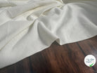 JERSEY COTON BIO BLANC CASSÉ TUBULAIRE 75CM MADE IN FRANCE - My Little Coupon