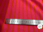 JERSEY COTON LOURDE RAYURES ORANGE ET ROSE - My Little Coupon - tissu - coudre