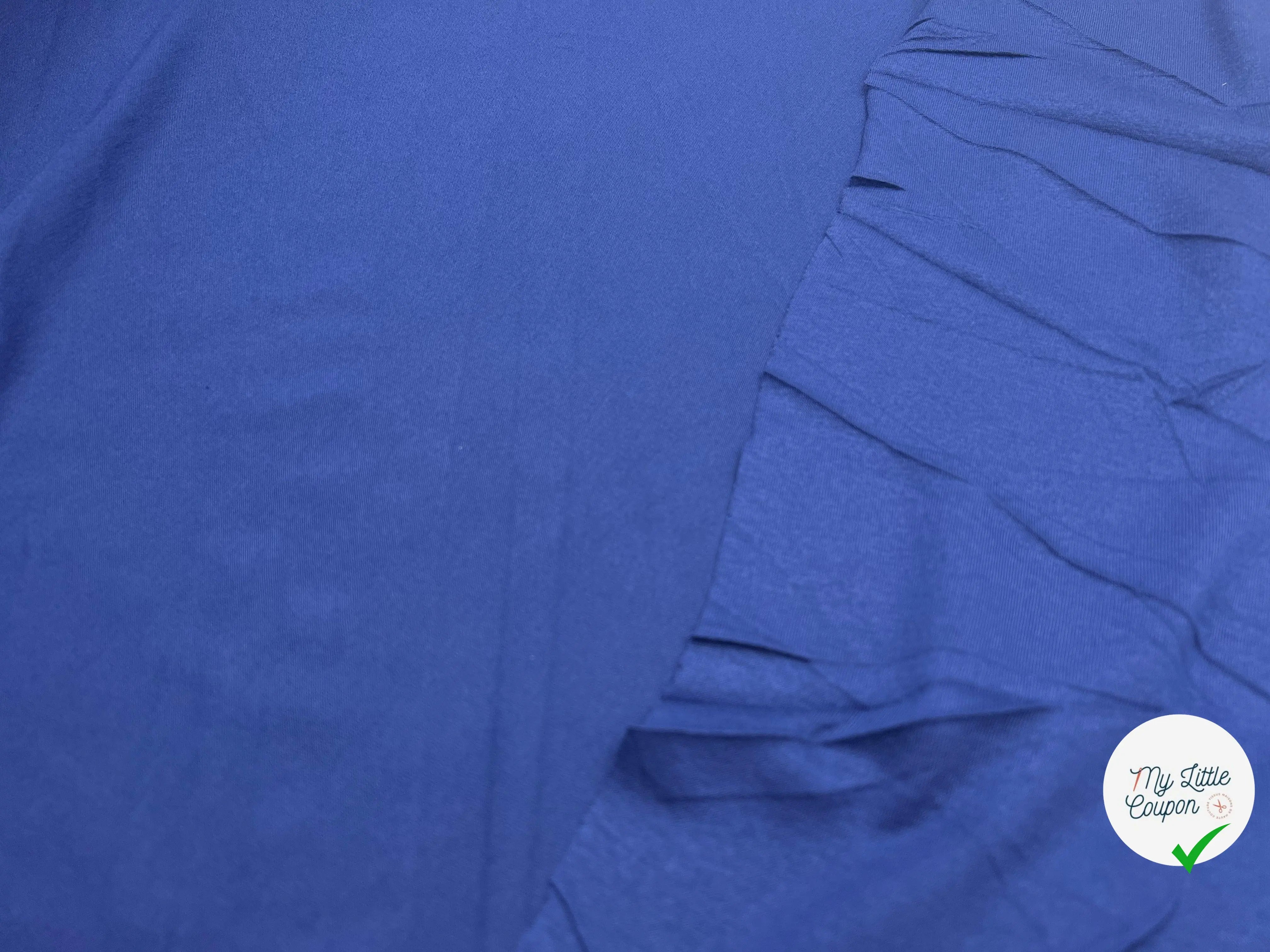 JERSEY COTON STRETCH NAVY BLUE - My Little Coupon - tissu - coudre
