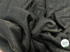 JERSEY COUTURE TRÈS FLUIDE NOIR MÉTALLISÉ GOLD - coupon de tissu de 3 mètres - My Little Coupon - tissu - coudre