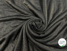 JERSEY COUTURE TRÈS FLUIDE NOIR MÉTALLISÉ GOLD - coupon de tissu de 3 mètres - My Little Coupon - tissu - coudre