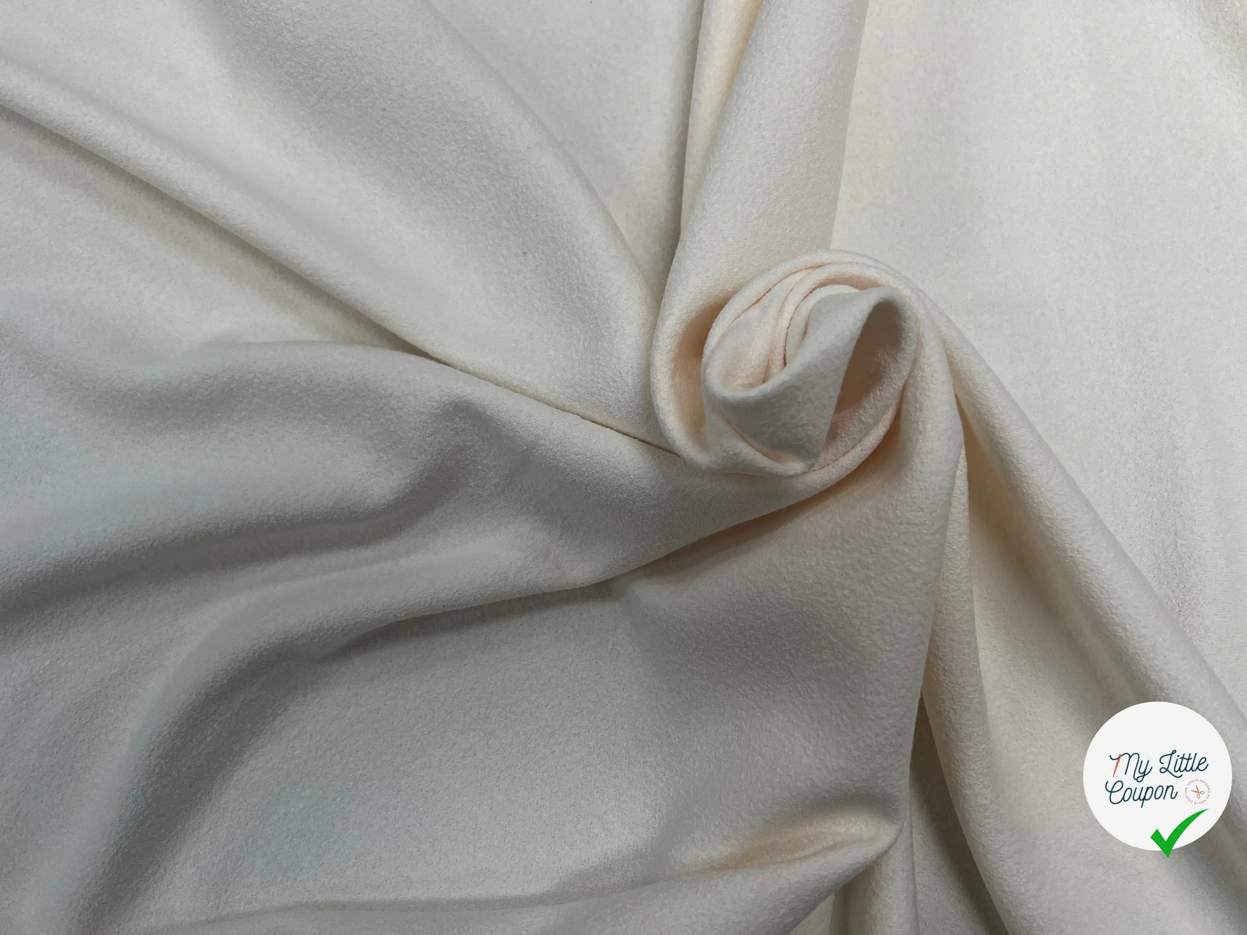 JERSEY CREPE COTON 7% EA ECRU - My Little Coupon