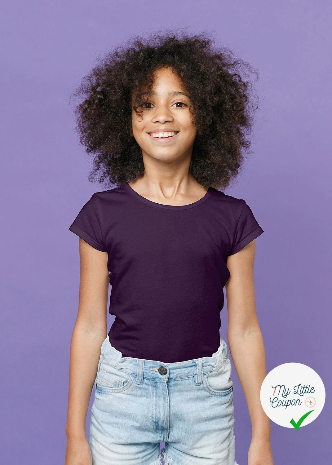 JERSEY DE COTON BELLE TENUE AUBERGINE - My Little Coupon