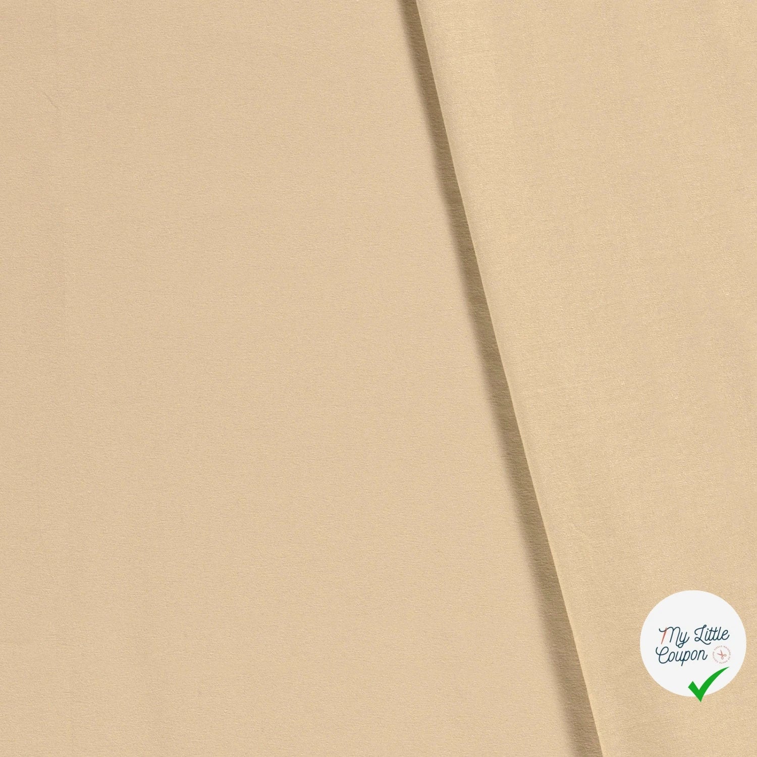 JERSEY DE COTON BELLE TENUE BEIGE - My Little Coupon