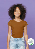 JERSEY DE COTON BELLE TENUE CARAMEL - My Little Coupon