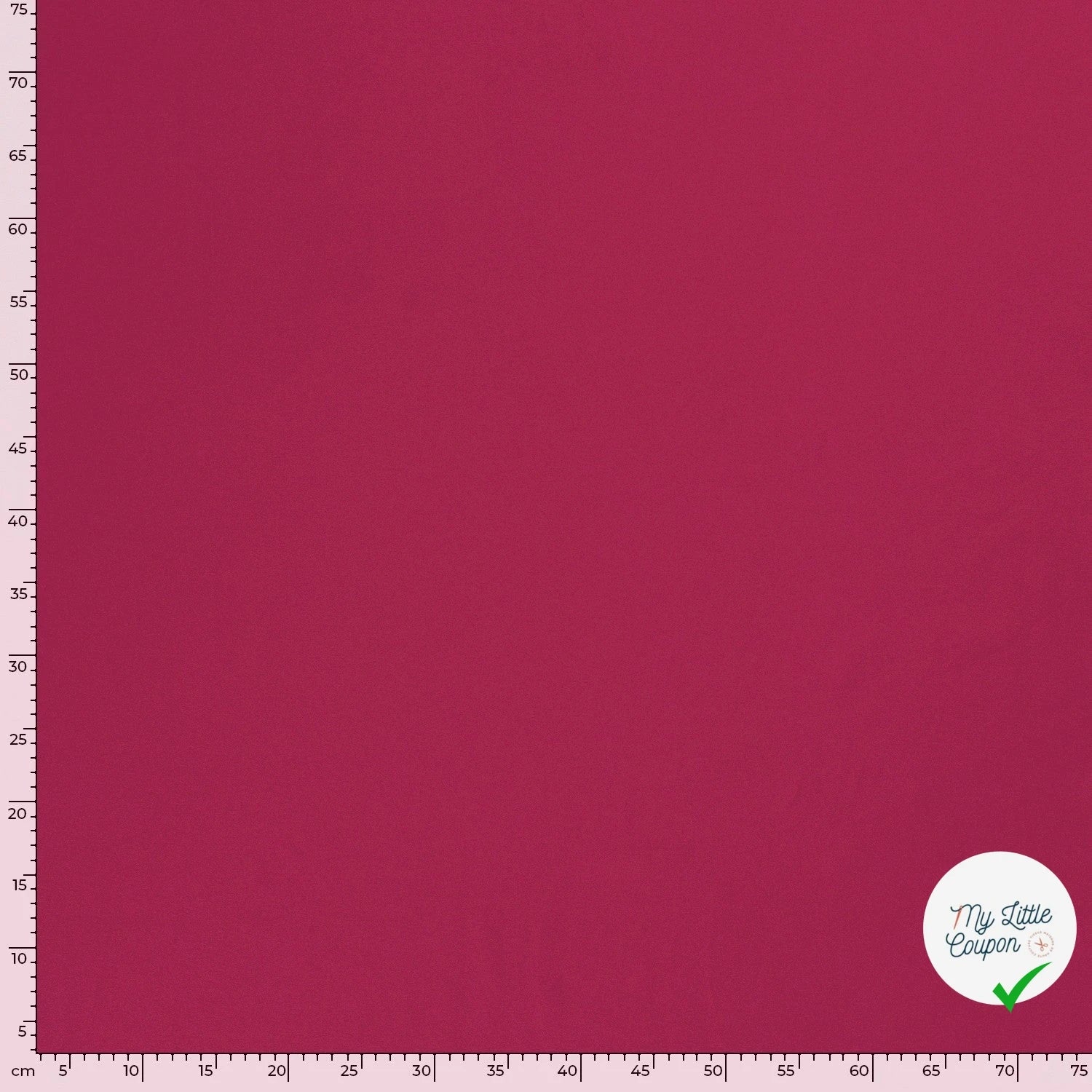 JERSEY DE COTON BELLE TENUE FRAMBOISE - My Little Coupon
