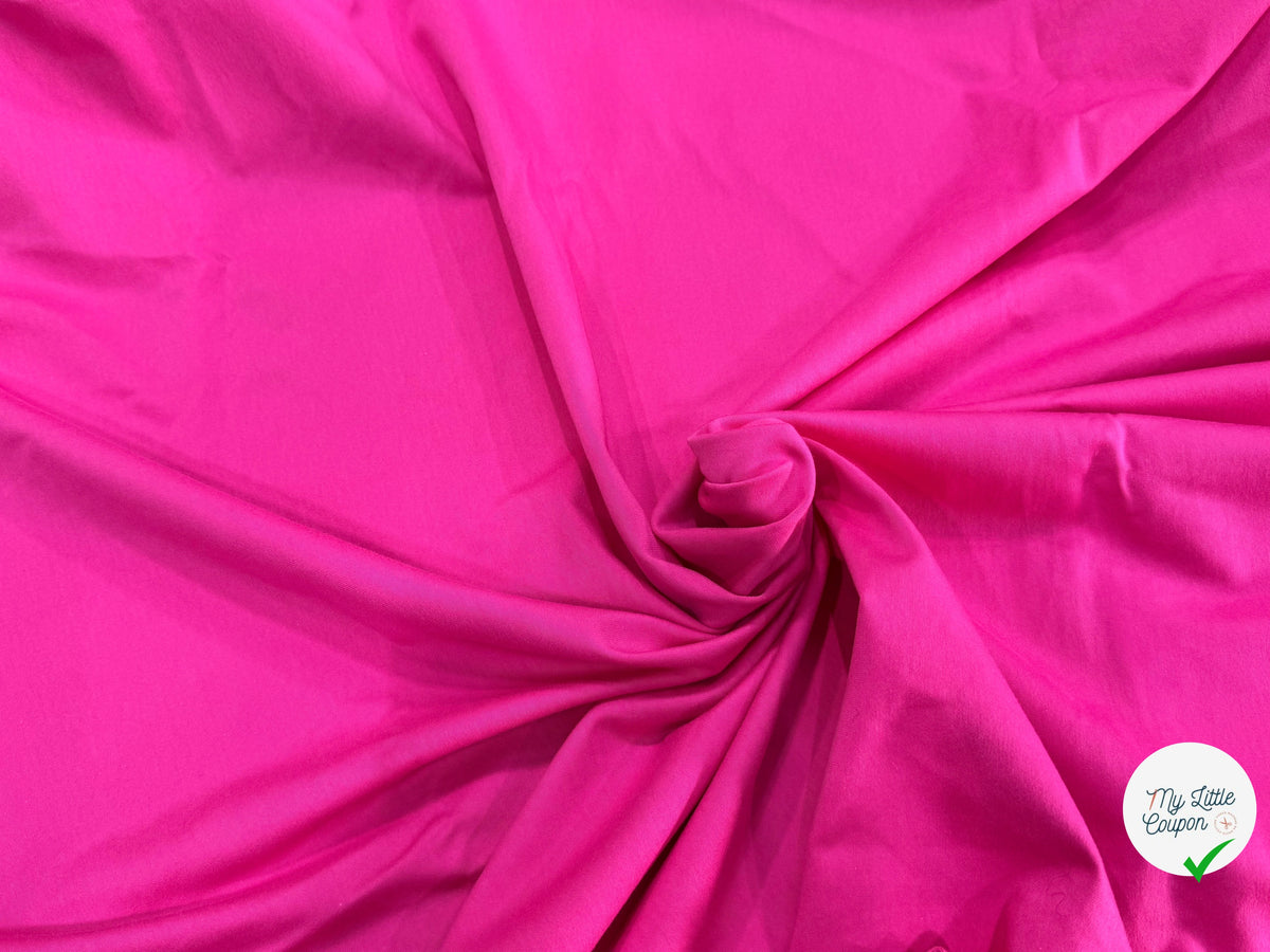 JERSEY DE COTON BELLE TENUE FUCHSIA - My Little Coupon