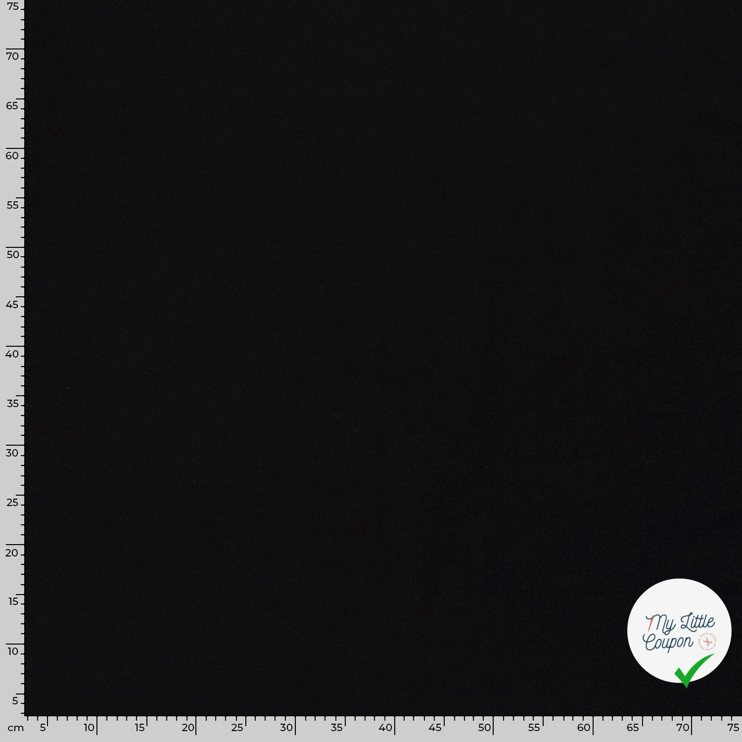 JERSEY DE COTON BELLE TENUE NOIR - My Little Coupon