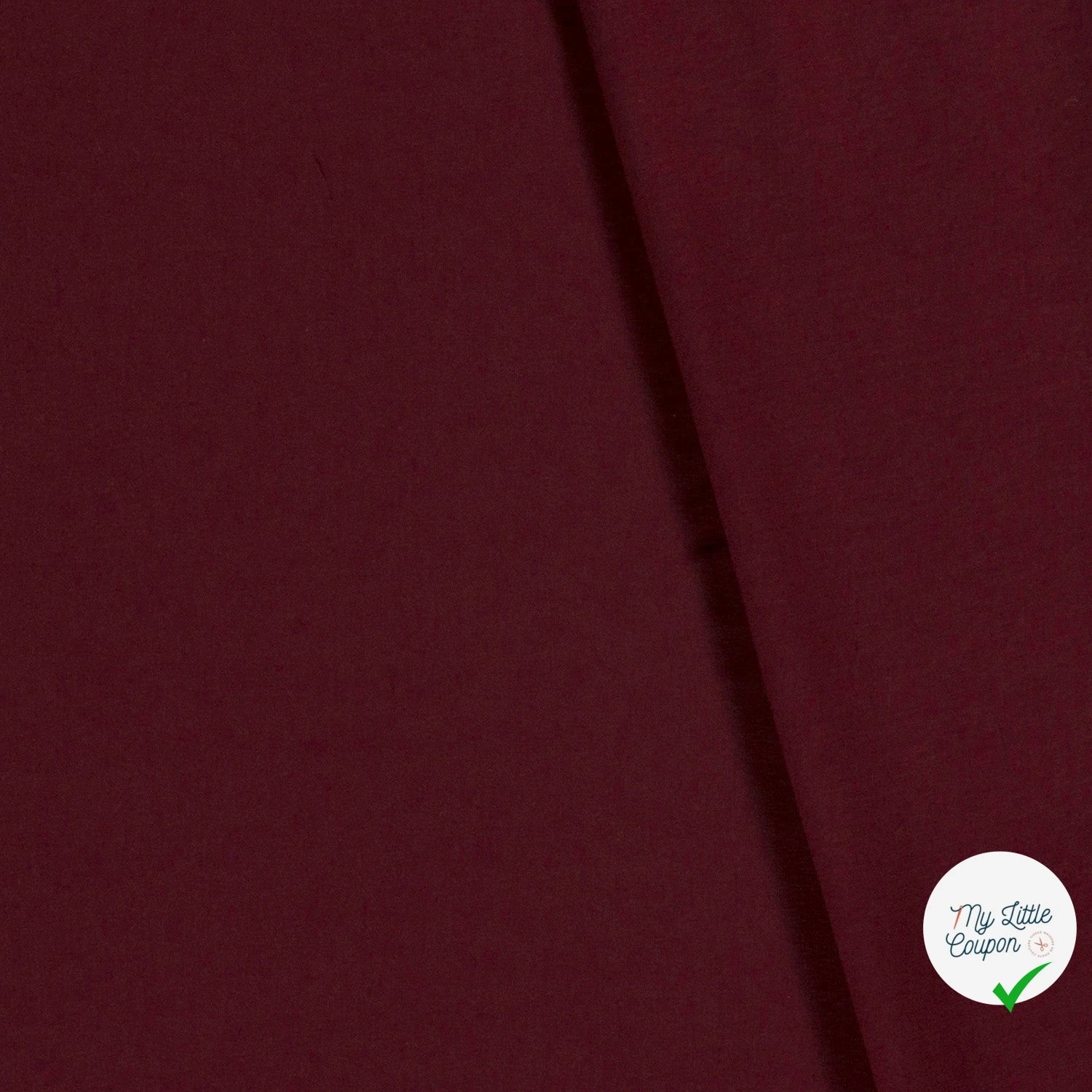 JERSEY DE COTON BELLE TENUE UNICOLORE BORDEAUX - My Little Coupon