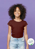 JERSEY DE COTON BELLE TENUE UNICOLORE BORDEAUX - My Little Coupon