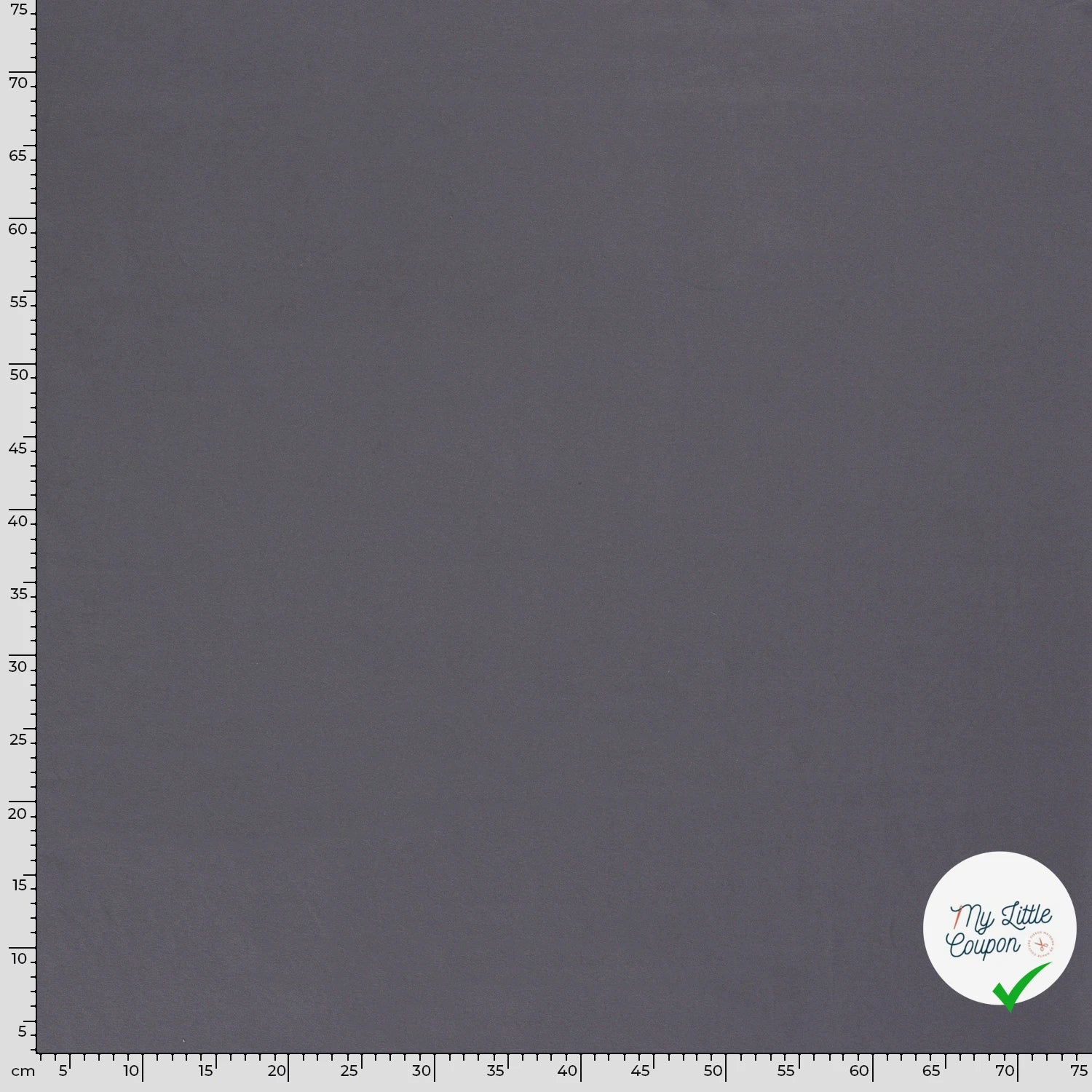 JERSEY DE COTON BELLE TENUE UNICOLORE GRIS FONCÉ - My Little Coupon
