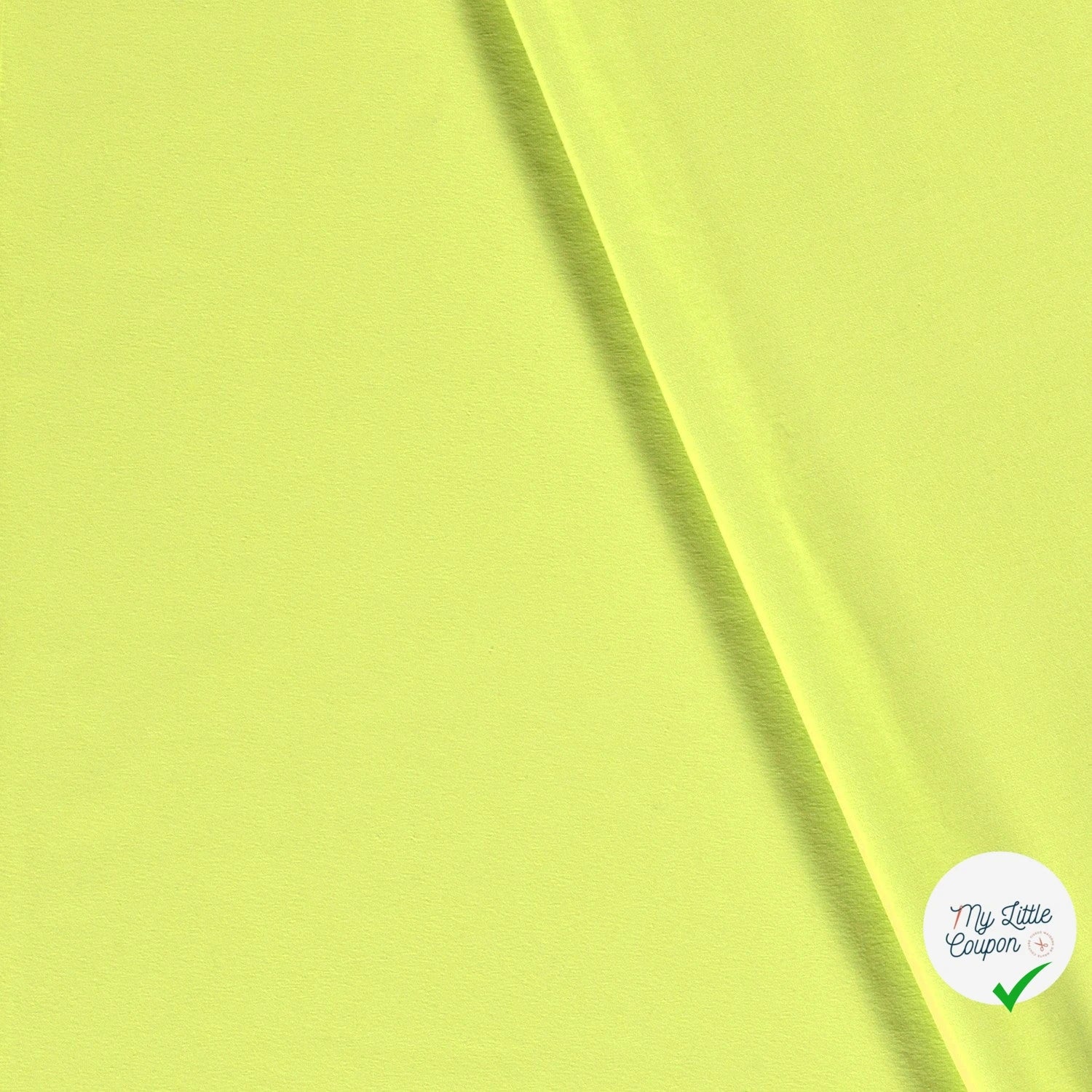 JERSEY DE COTON BELLE TENUE VERT CITRON - My Little Coupon