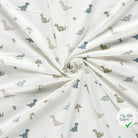 Jersey de coton dinosaures blanc cassé
